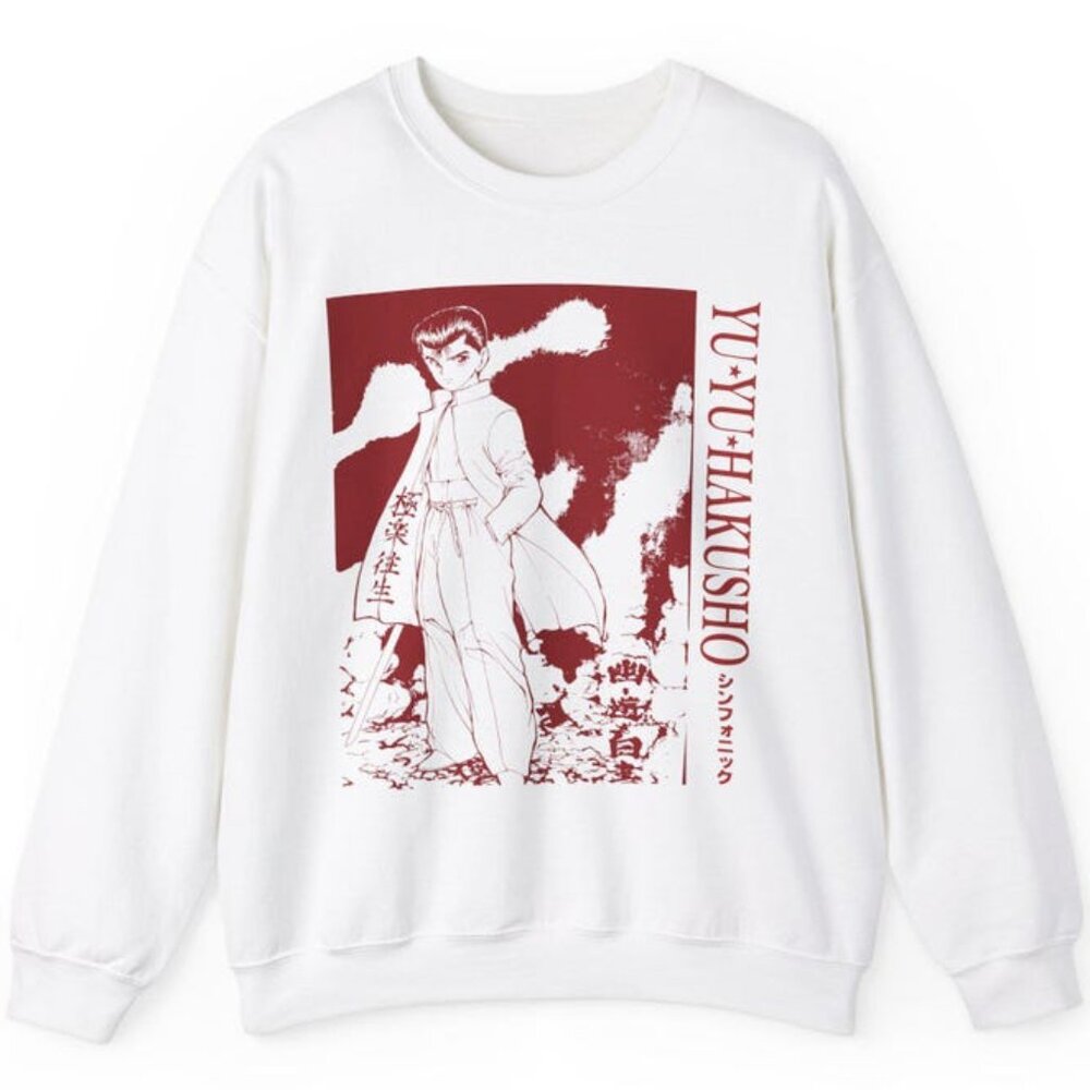 Retro Yu Yu Hakusho Fan Crewneck Sweatshirt